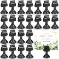 Kathfly 24 Pcs Wedding Table Number Holders Metal Silver Place Card Holder by Kathfly