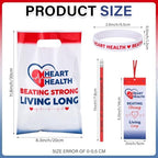Resurhang 200 Pcs Heart Health Assorted Items, World Heart Day Gifts Bulk - Image 2