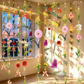 Livole 6Pcs 36Ft Wildflower Garland with Light Hanging Flower Wall Backdrop by Livole