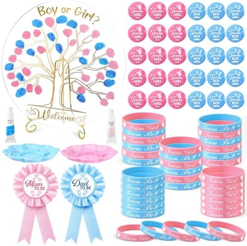 Pasimy Baby Gender Reveal Party Supplies Favor, Gender Reveal Idea, Classic by Pasimy