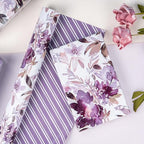 WRAPAHOLIC 30 Inch Jumbo Reversible Floral Wrapping Paper - 30 Inch x 100 Feet Purple Floral Design for Wedding, Birthday, Mothers Day, Baby Shower, Anniversary - Image 5