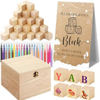 Marsui 136 Pcs Baby Shower Blocks to Decorate Game Kit, Cloud by Marsui