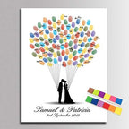 DIY Wedding Guest Book for Couple, Personalized Engagement Present Guest Signing Alternative Wedding Party Decorations-60x80cm by Unknown