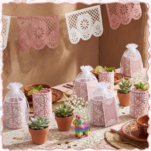 Cielito Lindo Party Favors, 24 Set, Pink, Handleless - Image 6