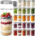 CycleMore Mason Jars 8 oz, 24 Pack Half Pint Canning Jars with Split Lids by CycleMore
