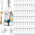 Gerrii 100 Pcs Mini Champagne Bottles Plastic Candy Container Set with Tags by Gerrii