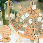 Guest Book Alternative, Personalized Rustic Wedding Maple Leaf Drop Frame - Image 4