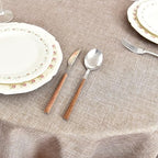 Fitable 6 Pack Nature Linen Round Tablecloths 90 Inch for 36"-72" Tables - Image 2