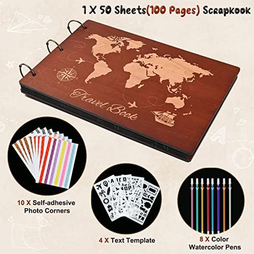 Giiffu Travel Scrapbook Album Photo Album Scrapbook - Image 2