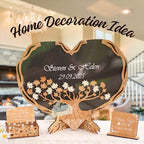 Personalized Maple Tree Guest Book Alternative for Rustic Boho Wedding - Image 2