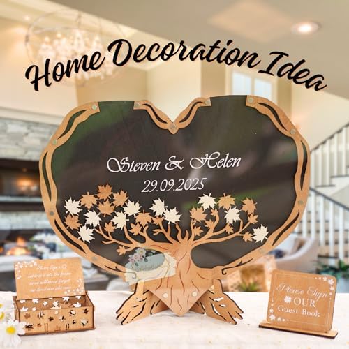 Personalized Maple Tree Guest Book Alternative for Rustic Boho Wedding - Image 2