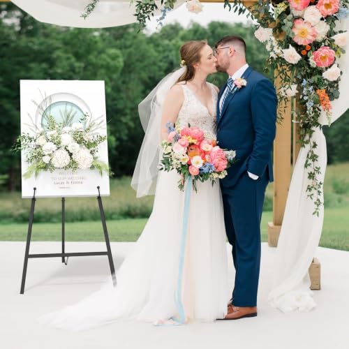 Snughome 45.7" Black Easel Stand for Sign, Wedding, with Drawstring Bag - Image 6