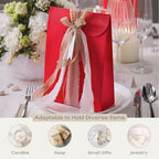 Boxes Craftory Pack of 20 Party Favor Boxes (6.69 x 2.75 x 9.25 inch) - Ideal for Christmas Gift, Graduation and Valentines Day - Red Silk - Image 5