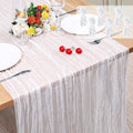 6 Pack Cheesecloth Table Runner 10Ft Christmas Gauze Boho Table Runners for Wedding Decor Bridal Shower Decorations Baby Shower Party(35" x 120") by Home
