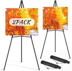 Easel Stand for Sign Portable,66" Easel Display Stand Metal, Adjustable Easels for Display,Wedding Signs, Posters-Black(2 Pack) by Rdiorry