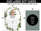 All Ewired Up Boxed Sets: 50 Pack Watercolor Woodland Greenery Thank You Cards, 25 Invitations, 25 Diaper Raffle Cards and 25 Books For Baby Inserts - Image 5