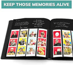 PBF (5 Pack) Photo Booth Album, Guest Book with 2x6 Clear Picture Inserts, Black Cover with Plastic Sleeves & Black Pages, Scrapbook Album for Photo Strips, Memory Book, Wedding, and Baby Showers - Image 3