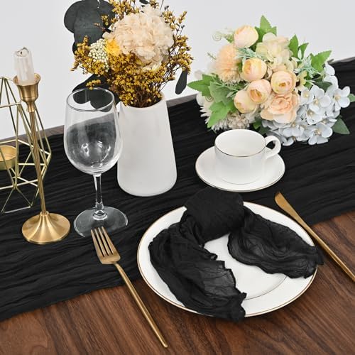 fani 100 Pack Gauze Cheesecloth Napkins, 20 x 20 in, Black - Image 6