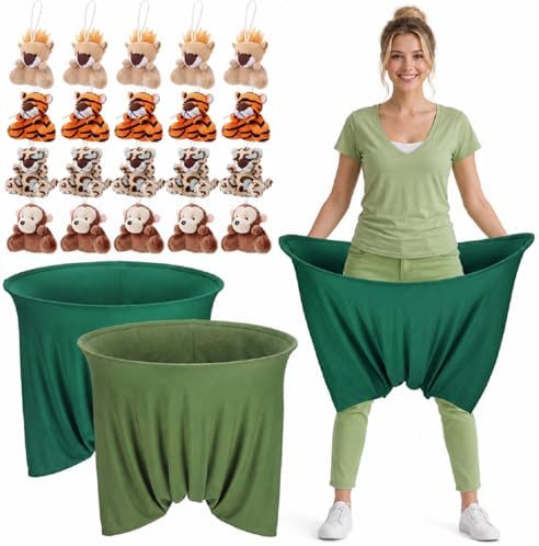 22 Pcs Funny Baby Shower Games Sage Green Oversized Diaper Toss Game by Unknown