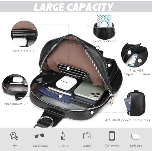 MYHOZEE Mini Diaper Bag Crossbody Small Diaper Bag Purse with Wipes Pocket - Image 4