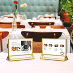 7x5 Acrylic Gold Picture Frames 8 Pack, Table Number Holders - Image 4
