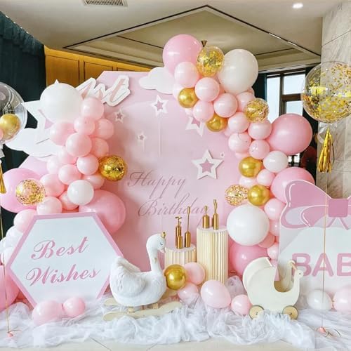 Bazen Balloon Arch Kits 8.2FT & 6FT Black Balloon Arch Stand With Base - Image 2