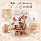 Wooden Baby Shower Crate Closet with Hanger and Rack - Image 3