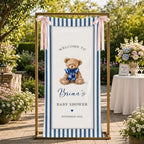 Custom Name Baby Shower Fabric Welcome Sign #3 - Image 2