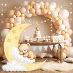 4ft Bear Baby Shower Decorations, Large Moon and Bear Cardboard Cutout Cute We Can Bearly Wait Theme Photo Booth Prop for Birthday Gender Reveal Party Supplies Outdoor Indoor - Image 4