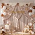 20x10FT Backdrop Curtains with Rod Pockets - Wrinkle Free Photo Stage Backdrop 4 Panels Curtains Drapes for Photography Wedding Party Baby Shower Decorations (Nude Blush) by Unknown
