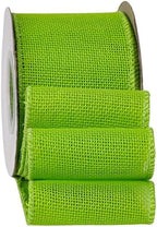 Easter Ribbon Set - Light Pink/Apple Green/Baby Blue Burlap Wired Ribbon 2-1/2 inch, 10 Yards per Spool. - Image 3