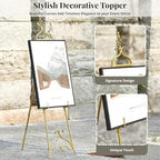 Gold Easel Stand for Sign 58.5” H Metal Large Adjustable - Image 6