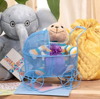 Red Co. Adorable Baby Shower Centerpiece, Decorative Stroller Carriage Basket, Blue, 8-inch - Image 4