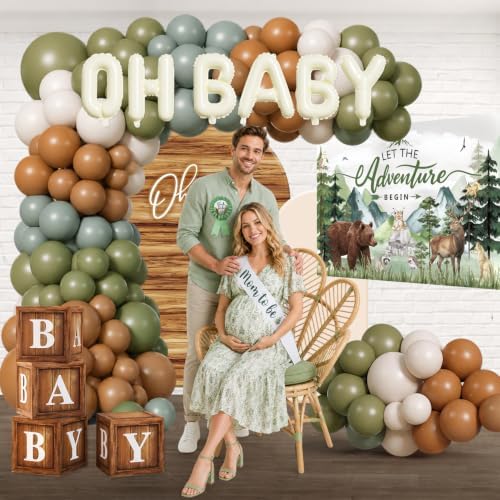 288PCS Cocomigo Let The Adventure Begin Baby Shower Kit for 25 Guests - Image 4