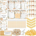476 Pcs Little Pumpkin Baby Shower Games, 8 Activities, Pacifier Hunt Games by Sherr