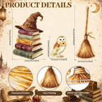 3Pcs Wizard Party Backdrop Decorations,3Ft Plastic Cardboard Cutouts - Image 2