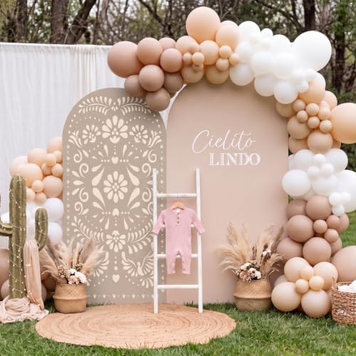 Mindsoft 2 Pcs Cielito Lindo Arch Backdrop Cover, Khaki by Mindsoft