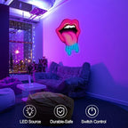 Lips Dripping Neon Sign For Wall Decor, LED Wall Art, Sexy Lady Lips For Bar Party Wedding Living Room Lounge Pink, Birthday Gift For Girl Friend (15.7x11in) - Image 6