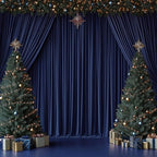 20x10FT Navy Blue Backdrop Curtains for Wedding Parties, Wrinkle Free Photo Backdrop Curtains for Wedding Birthday Party Baby Shower, Fabric Drape with Rod Pockets 5ft x 10ft, 4 Panels - Image 4