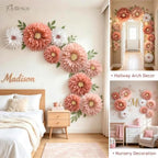 Giant Paper Flowers Decorations for wall Party(Dusty Pink) - Image 4