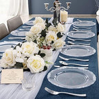U-QE 60 Pieces Clear Plastic Plates - 10 Inch Clear Disposable Plates - Image 6