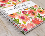Personalized Baby Journal - Hardcover First Year Album Customized with Baby’s Name - Prompted Baby Memory Book (Watercolor Flowers) - Image 2