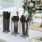 Dealusy 360 Count Black Plastic Spoons Disposable - Image 7