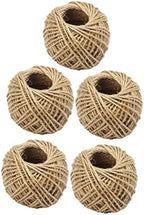 5 Rolls Jute Braided Cord for DIY Crafts and Gift Decoration by POPETPOP