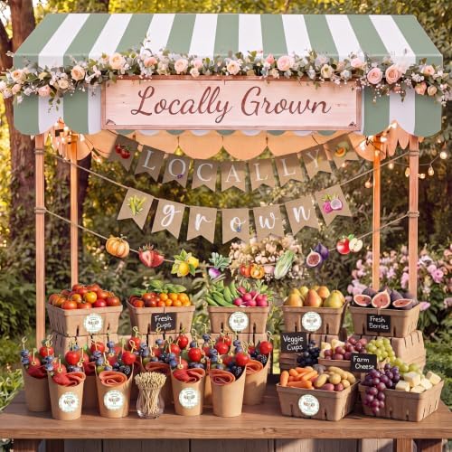 Domensi 405 Pcs Locally Grown Baby Shower Farmers Market Decorations - Image 6