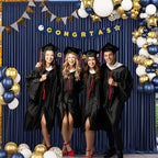 8 Panels Navy Blue Backdrop Curtain for Parties Wedding Wrinkle Free 40ft x 10ft Backdrop Drapes Panels for Baby Shower Gender Reveal Birthday Photo Photography Polyester Fabric Background Decoration - Image 4