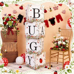 Sabary 4 Pcs Love Bug Baby Boxes Baby Shower Gift Boxes - Image 5