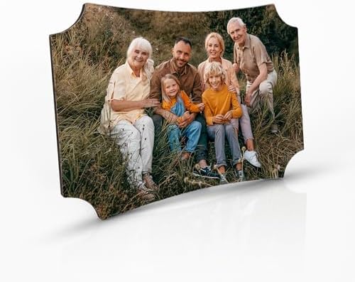 Buy4Wall Custom Desktop Photo Panel Print with Kickstand - Personalized Gifts for Graduation Wedding Housewarming - Berlin Shape Tabletop Picture Frame Customized Photo Print - 5x7 inches by Buy4Wall