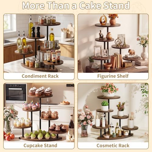 Cake Stand for Cupcake Dessert Display - 6 Tiered Corner Tray Cupcake Tower - Image 6