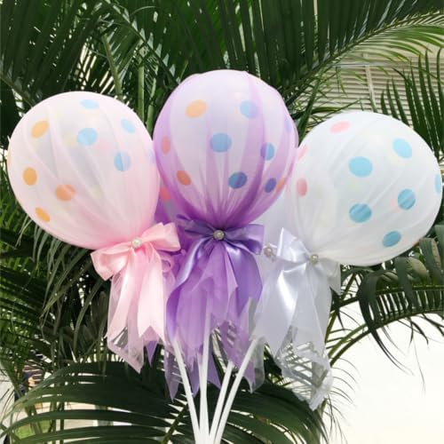 6pcs Inch Pink Latex Party Balloon Column Kit for Shower - Image 6